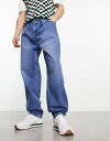 エイソス 【送料無料】 エイソス メンズ デニムパンツ ボトムス ASOS DESIGN balloon jeans in mid wash blue blue