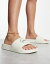 ̵ å ǥ  塼 ellesse LS57 slides in white and green WHITE