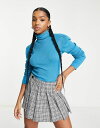 【送料無料】 ワイエーエス レディース ニット・セーター アウター Y.A.S. Jenny ribbed roll neck sweater in bright blue Blue Moon