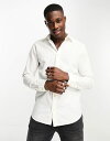 【送料無料】 ジャック アンド ジョーンズ メンズ シャツ トップス Jack & Jones Essentials linen shirt in white White