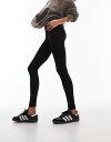 【送料無料】 トップショップ レディース レギンス ボトムス Topshop basic ankle legging in black Black