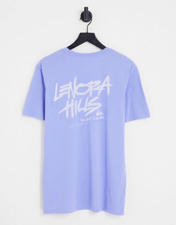 【送料無料】 クイックシルバー メンズ Tシャツ トップス Quiksilver X Stranger Things Lenora Hills surf club t-shirt in purple Purple