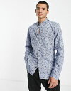 yz t`RlNV Y Vc gbvX French Connection flower shirt in navy NAVY