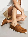 【送料無料】 トリュフコレクション メンズ デッキシューズ シューズ Truffle Collection boat shoes in tan TAN FAUX SUEDE