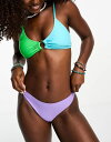 yz s[V[Y fB[X gbv̂  Pieces exclusive cami bikini top in pastel color block Pastel colourblock