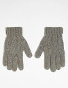 【送料無料】 ボードマン メンズ 手袋 アクセサリー Boardmans cable knit gloves in gray Gray