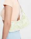 yz Be[W TvC fB[X V_[obO obO Vintage Supply bubble hearts print shoulder bag Green