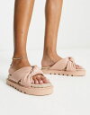 エイソス 【送料無料】 エイソス レディース スリッポン・ローファー シューズ ASOS DESIGN Jemima cross strap espadrilles in light pink LIGHT PINK