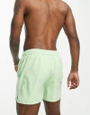 【送料無料】 ネイティブユース メンズ ハーフパンツ・ショーツ 水着 Native Youth swim shorts with piped seam in green - MGREEN Green