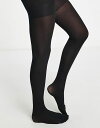 【送料無料】 エイソス レディース 靴下 アンダーウェア ASOS DESIGN 40 denier tights with bum tum thigh support in black Black