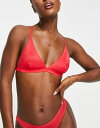 【送料無料】 コットンオン レディース ブラジャー アンダーウェア Cotton:On invisible triangle bra in red - part of a set RASPBERRY SHIMMER