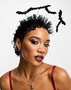 エイソス   ヘアアクセサリー 【送料無料】 エイソス レディース ヘアアクセサリー アクセサリー ASOS DESIGN Halloween headband with bat boppers Black