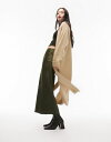 トップショップ 【送料無料】 トップショップ レディース カーディガン アウター Topshop knitted maxi cardigan in camel Camel