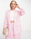 リバーアイランド 【送料無料】 リバーアイランド レディース ジャケット・ブルゾン アウター River Island ruched sleeve blazer in pink - part of a set PINK