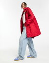 エイソス 【送料無料】 エイソス レディース コート アウター ASOS DESIGN hero four pocket parka in red Red