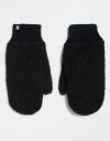  コルージョン レディース 手袋 アクセサリー COLLUSION Unisex shearling mitten in black Black