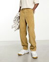 エイソス 【送料無料】 エイソス メンズ カジュアルパンツ ボトムス ASOS DESIGN baggy corduroy pants in stone STONE