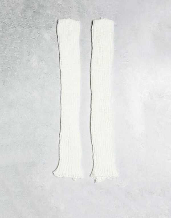 【送料無料】 デイジーストリート レディース 手袋 アクセサリー Daisy Street knitted arm warmers in cream CREAM