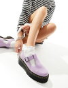  ドクターマーチン レディース スリッポン・ローファー シューズ Dr Martens Bethan quad mary jane shoes in lilac Lilac Pisa