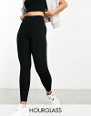 【送料無料】 エイソス レディース レギンス ボトムス ASOS 4505 Hourglass icon 7/8 legging with bum sculpt seam detail and pocket Black 1