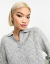 【送料無料】 ヴェロモーダ レディース ニット・セーター アウター Vero Moda knitted polo neck sweater in gray LIGHT GRAY