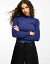 ̵  ե ǥ ˥åȡ  Gianni Feraud crew neck ribbed sleeve sweater in midnight blue Midnight blue