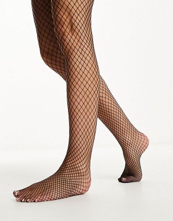 yz L fB[X MX {gX Monki fishnet tights in black Black