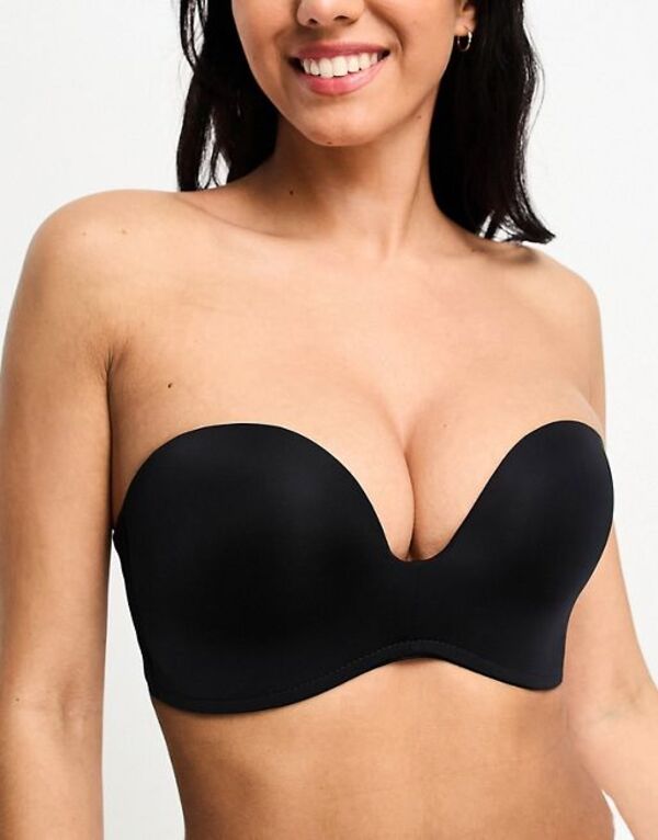  ワンダーブラ レディース ブラジャー アンダーウェア Wonderbra Ultimate strapless bra in black Black