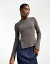 ̵ ǥ ǥ ˥åȡ  Weekday Rora ribbed knit sweater with side splits in dark gray melange Dark gray melange