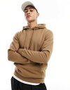  ジャック アンド ジョーンズ メンズ パーカー・スウェット アウター Jack & Jones oversized hoodie in tan Otter