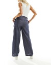 【送料無料】 ママライシアス レディース カジュアルパンツ ボトムス Mamalicious Maternity wide leg denim pants in blue Blue Denim 3