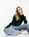 【送料無料】 ヴェロモーダ レディース ニット・セーター アウター Vero Moda knitted sweater in dark green GREEN