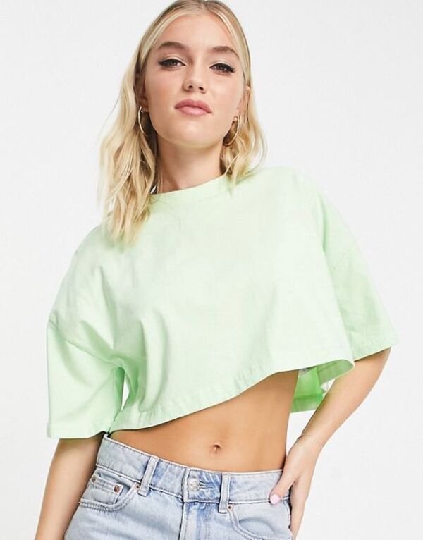 yz NCbNVo[ fB[X TVc gbvX Quiksilver maxi cropped T-shirt in green Green