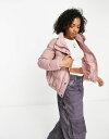 【送料無料】 ブレーブソウル レディース ジャケット ブルゾン ダウンジャケット アウター Brave Soul slay peach skin puffer jacket in dusty rose Dusty rose