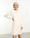 【送料無料】 ヴェロモーダ レディース ワンピース トップス Vero Moda knitted sweater mini dress in cream BIRCH