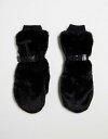 エイソス　手袋（レディース） 【送料無料】 エイソス レディース 手袋 アクセサリー ASOS 4505 ski faux fur mittens Black