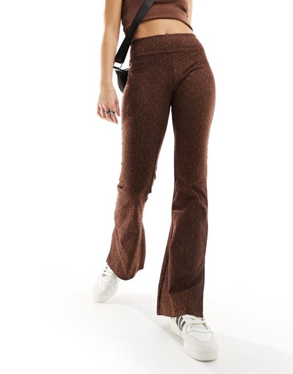 yz tB fB[X MX {gX Fila flared leggings in brown BROWN