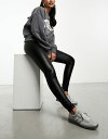 【送料無料】 ヴェロモーダ レディース レギンス ボトムス Vero Moda leather look leggings in black Black