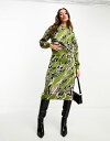 【送料無料】 ワイエーエス レディース スカート ボトムス Y.A.S knit midi skirt in green abstract print - part of a set Green abs..