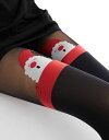 【送料無料】 プリティプリー レディース レギンス ボトムス Pretty Polly Christmas Santa mock stay-up tights in black Black