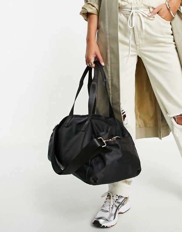 【送料無料】 エイソス レディース ハンドバッグ バッグ ASOS DESIGN holdall weekend bag in black Black