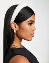 【送料無料】 マイアクセサリーズ レディース ヘアアクセサリー アクセサリー My Accessories London beaded bridal headband in white White