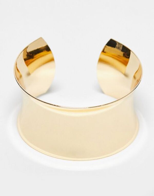 エイソス 【送料無料】 エイソス レディース ブレスレット・バングル・アンクレット アクセサリー ASOS DESIGN wide cuff bracelet in gold tone Gold
