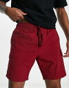  ブレーブソウル メンズ ハーフパンツ・ショーツ ボトムス Brave Soul tech cargo shorts in bloodstone RED