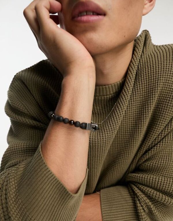 yz XeB[u }f Y uXbgEoOEANbg ANZT[ Steve Madden bead bracelet in brown Multi