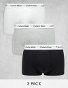 【送料無料】 カルバンクライン メンズ ブリーフパンツ アンダーウェア Calvin Klein low rise trunks 3 pack in cotton stretch Multi