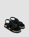 yz vAhxA[ Y T_ V[Y Pull&Bear rope sandal in black Black