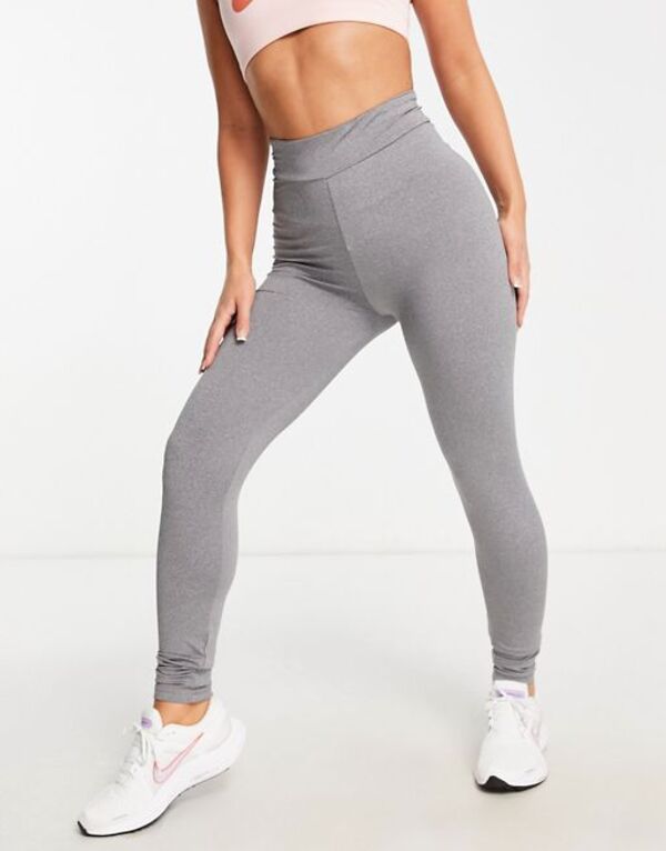 yz X[hxA fB[X MX {gX Threadbare Fitness gym leggings in gray heather Gray