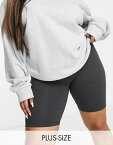 【送料無料】 ブレーブソウル レディース レギンス ボトムス Brave Soul Plus sindy legging shorts in dark gray Dark Gray Marl