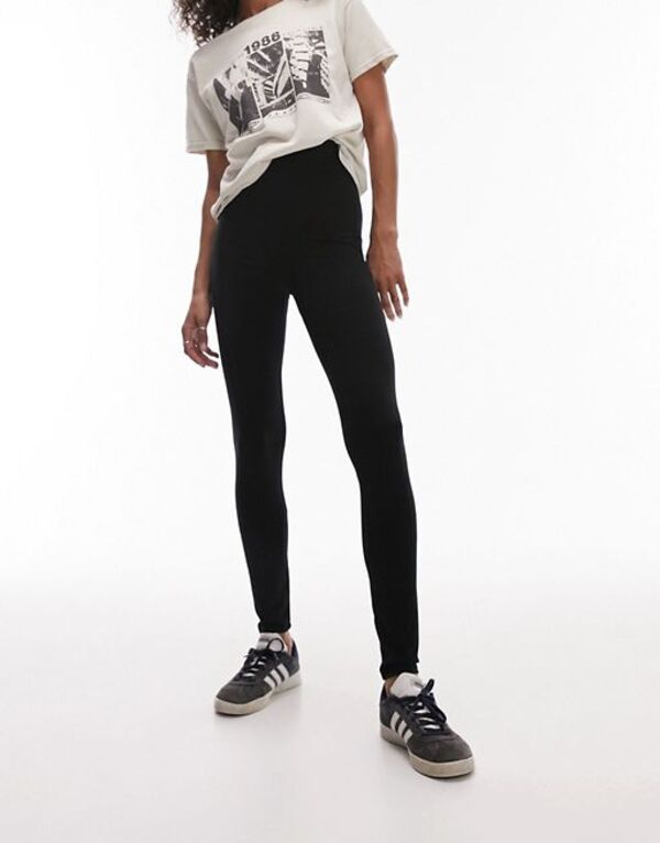 yz gbvVbv fB[X MX {gX Topshop high waisted legging in black Black